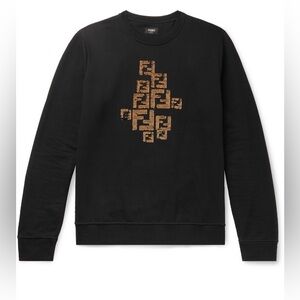Fendi Sequin logo embellished sweatshirt